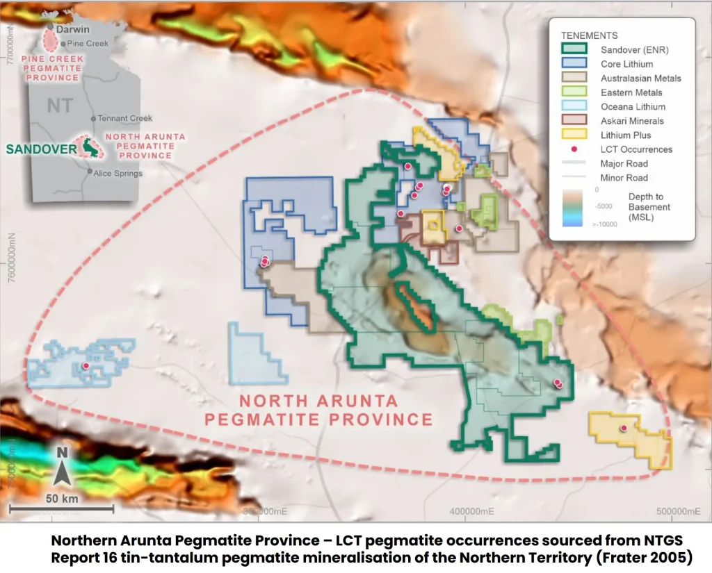 ASX ENR Encounter Resources NT Sandover Copper-Lithium Project ASX ENR Encounter Resources NT Sandover Copper-Lithium Project