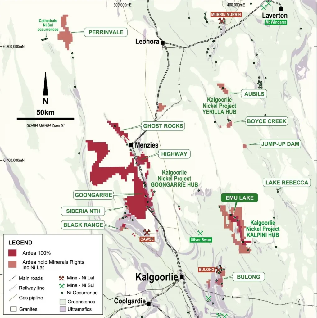 ASX ARL Ardea Resources projects location ASX ARL Ardea Resources projects location