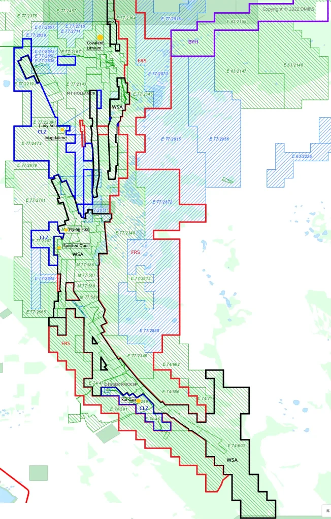 Southern Cross South - Lithium, Nickel, Gold - WES, WSA, FRS, CLZ