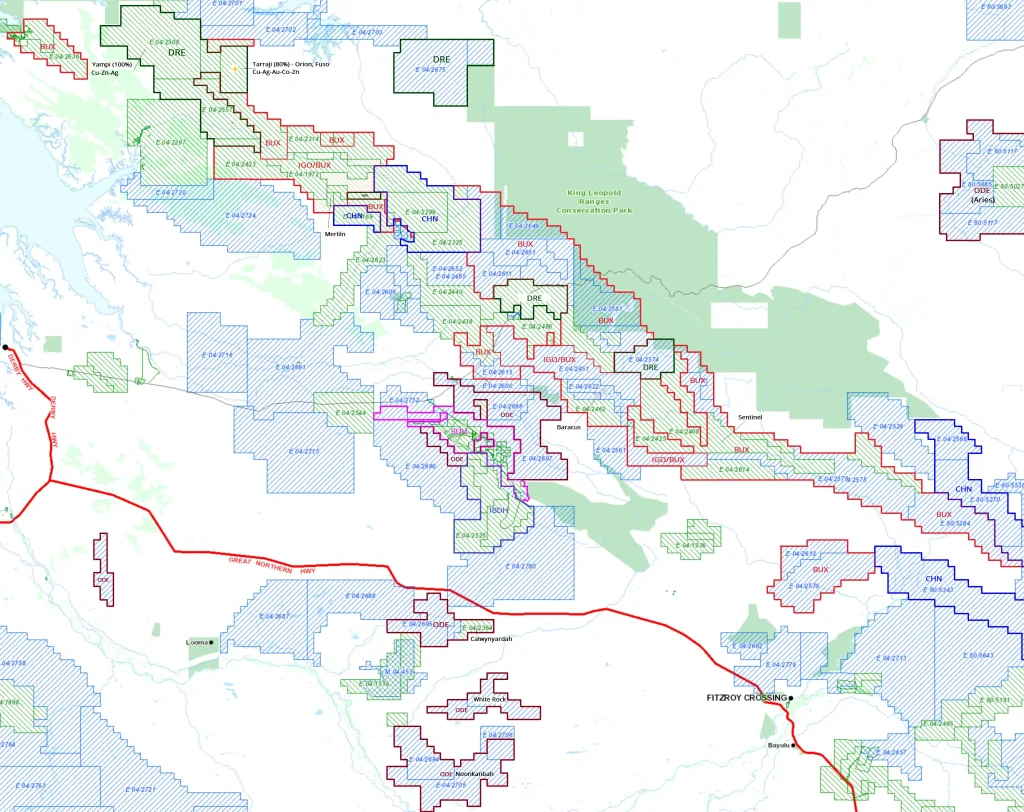 West Kimberley - Copper, Nickel - IGO, DRE, CHN, BUX