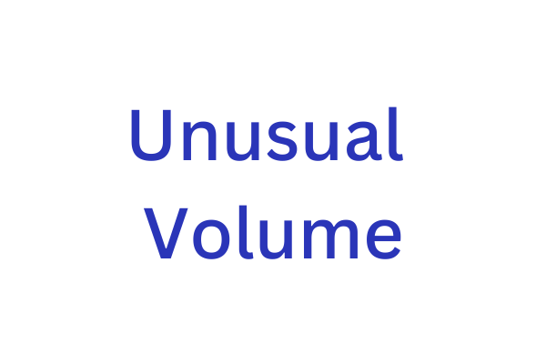 Market Scanners - Unusual Volume